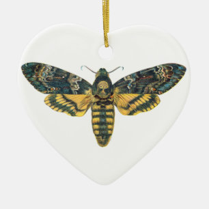 Totenkopf Hawk Moth, großer Moth, Moth Print Keramik Ornament