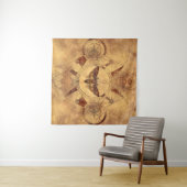 Totenkopf Hawkmoth heilige Geometrie-Digital-Kunst Wandteppich (Beispiel (Horizontal))