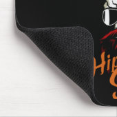 Totenkopf Hipster Schädel Logo Bärtiger Bart Schnu Mousepad (Ecke)