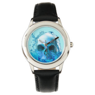 Totenkopf im Wasser Armbanduhr