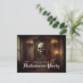 Totenkopf in einem geisterhaften Gemälde Halloween (Stehend Vorderseite)