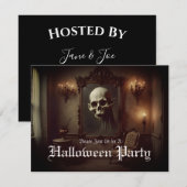 Totenkopf in einem geisterhaften Gemälde Halloween (Vorne/Hinten)