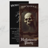 Totenkopf in einem geisterhaften Gemälde Halloween (Vorne/Hinten)