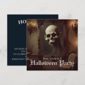 Totenkopf in einem geisterhaften Gemälde Halloween (Vorne/Hinten)