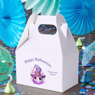 Totenkopf in einem Hexenhut Whimsical Danke Geschenkschachtel