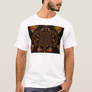 Totenkopf-Kaleidoskop-Kunstposter T-Shirt