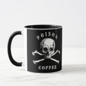 Totenkopf & Knochen Giftkaffee Tasse (Links)