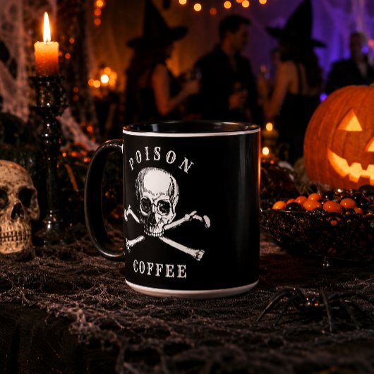 Totenkopf & Knochen Giftkaffee Tasse