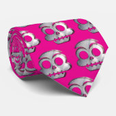 Totenkopf Krawatte (Gerollt)