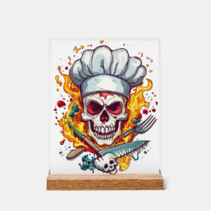Totenkopf Küchenmeister Acrylschild