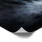 Totenkopf-Kürbis-Nebel Poster (Ecke)