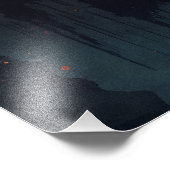 Totenkopf mit Apokalyptischem Hintergrund Fotodruck (Ecke)