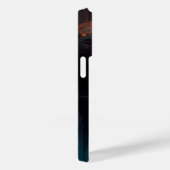 Totenkopf mit apokalyptischer Hintergrund Case-Mate iPhone Hülle (Rückseite / Rechts)