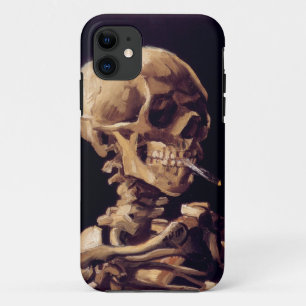 Totenkopf mit brennender Zigarette Case-Mate iPhone Hülle