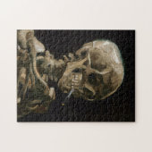 Totenkopf mit brennender Zigarette Vincent van Gog Puzzle (Horizontal)