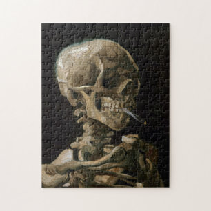 Totenkopf mit brennender Zigarette Vincent van Gog Puzzle