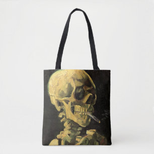 Totenkopf mit brennender Zigarette von Vincent van Tasche
