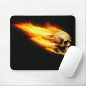 Totenkopf mit Flammen Mousepad (Mit Mouse)