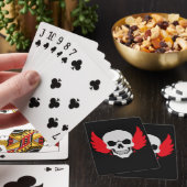 Totenkopf mit Flügel Spielkarten (In Situ)