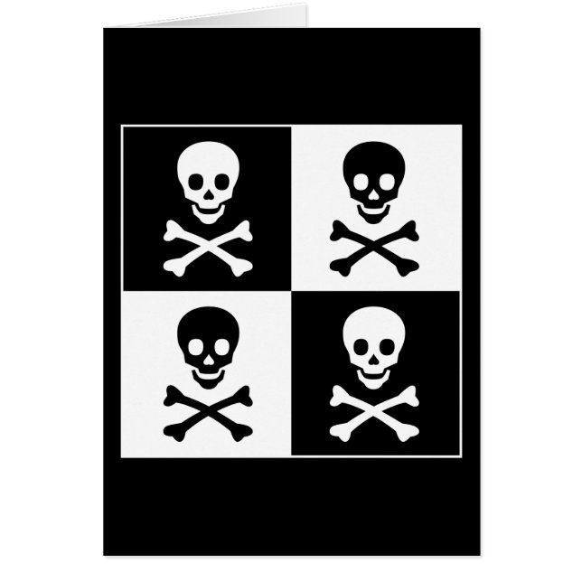 Totenkopf mit gekreuzter Knochen (Vorne)