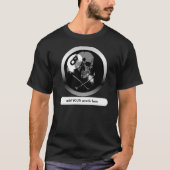 Totenkopf mit gekreuzter Knochen 8ball T-Shirt (Vorderseite)