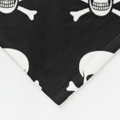 Totenkopf mit gekreuzter Knochen-Decke mit Fleecedecke (Ecke)