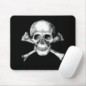 Totenkopf mit gekreuzter Knochen Mousepad (Mit Mouse)