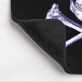 Totenkopf mit gekreuzter Knochen Mousepad (Ecke)