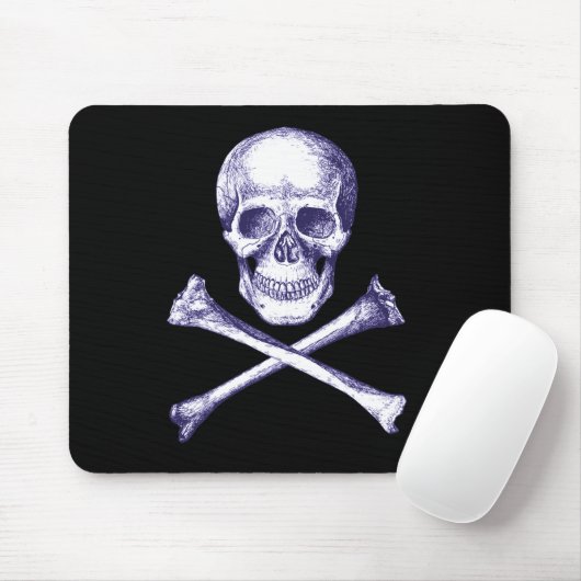 Totenkopf mit gekreuzter Knochen Mousepad (Mit Mouse)
