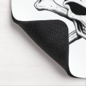 Totenkopf mit gekreuzter Knochen mousepad (Ecke)