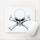 Totenkopf mit gekreuzter Knochen mousepad (Mit Mouse)