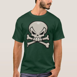 Totenkopf mit gekreuzter Knochen T-Shirt
