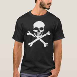 Totenkopf mit gekreuzter Knochen T-Shirt