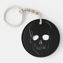 Totenkopf mit leuchtenden Augen auf einem 