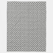 Totenkopf-Mosaik Fleecedecke (Vorderseite)