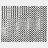Totenkopf-Mosaik Fleecedecke (Vorderseite (Horizontal))