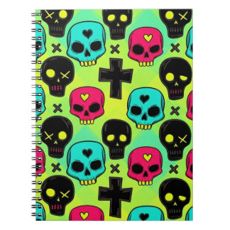 Totenkopf-Muster Notizblock