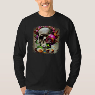 Totenkopf-Pilze Cottagecore Gothic Totenkopf-Pilz T-Shirt