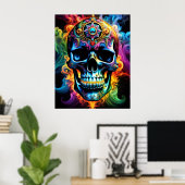 Totenkopf Poster (Heimbüro)