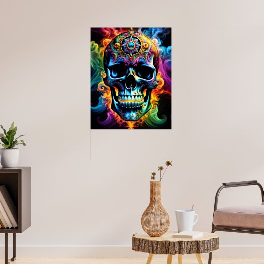 Totenkopf Poster (Wohnzimmer 3)
