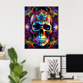 Totenkopf Poster (Heimbüro)