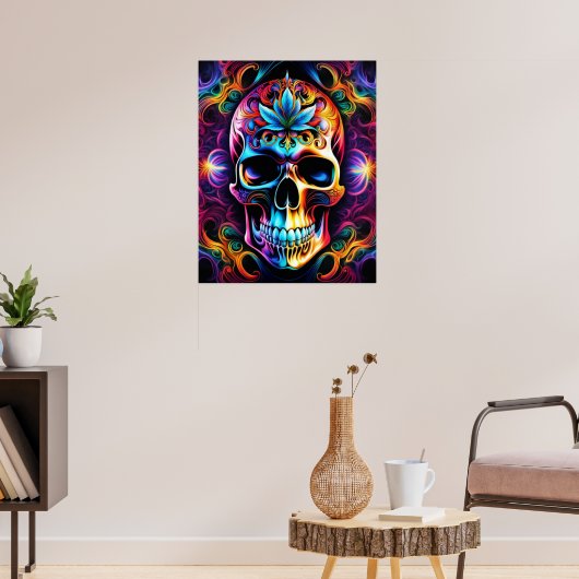 Totenkopf Poster (Wohnzimmer 3)