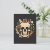 Totenkopf Postkarte (Stehend Vorderseite)