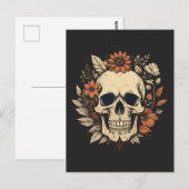 Totenkopf Postkarte (Vorne/Hinten)