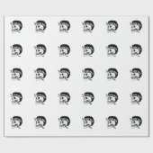 Totenkopf "Punk Rock" Geschenkpapier (Flach)