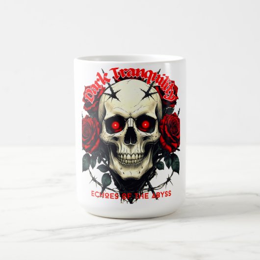 Totenkopf & Rosen – Dark Tranquility Kaffeetasse (Mittel)