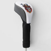 Totenkopf-Samurai-Maske Golf Headcover (angewinkelt)