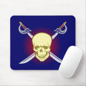 Totenkopf Schädel skull Schwerter swords Mousepad (Mit Mouse)