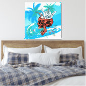 Totenkopf Shaka-Schädel Leinwanddruck (Insitu (Schlafzimmer))
