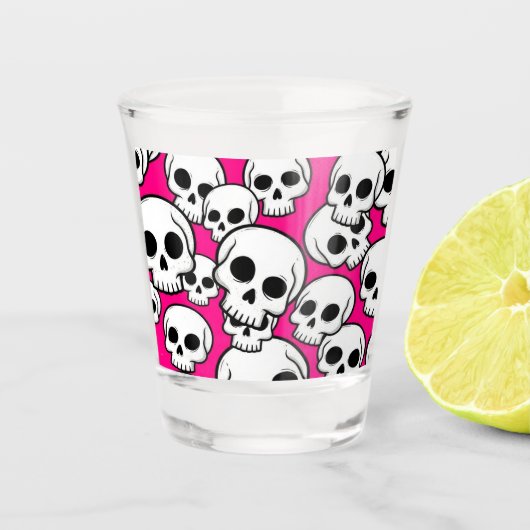 Totenkopf Shotglas Schnapsglas (Vorderseite)